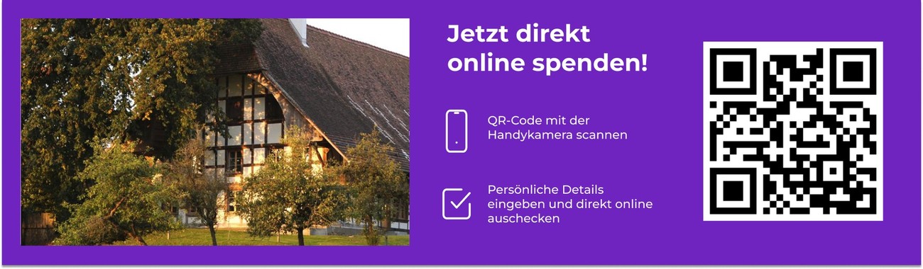 Direktspendenbanner für QR-Spenden