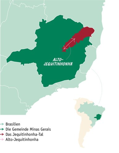 Karte Alto-Jequintinhonha-Tal