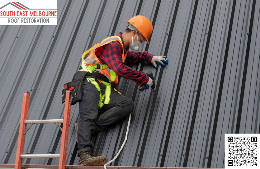 How do you ensure proper roof drainage?