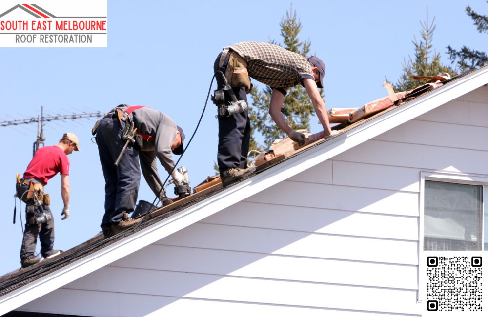 How do you prepare a rusty roof for painting?