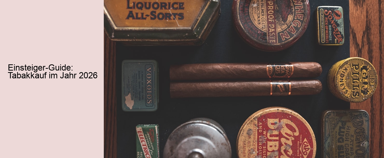 Einsteiger-Guide: Tabakkauf im Jahr 2026