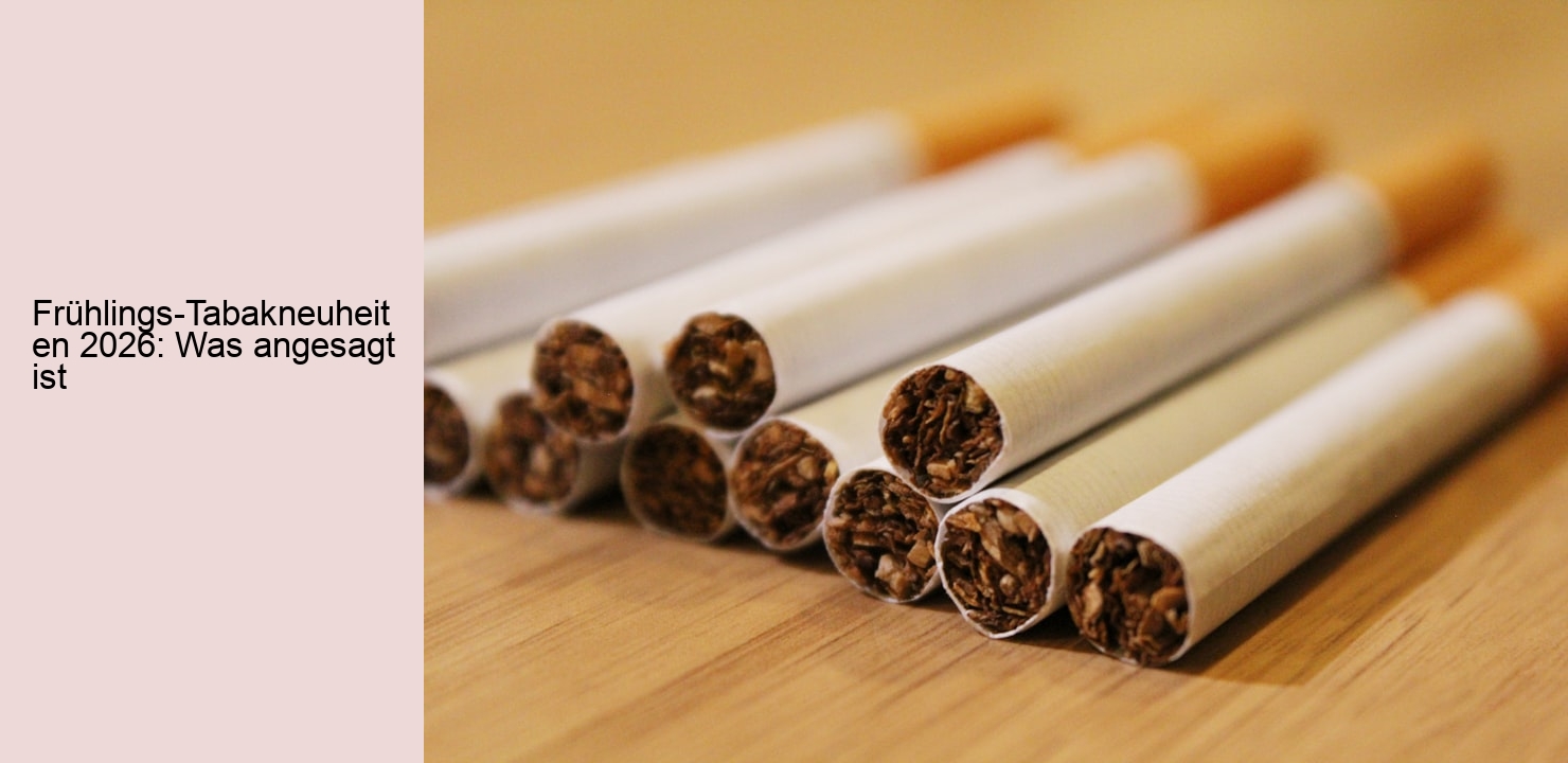 Frühlings-Tabakneuheiten 2026: Was angesagt ist