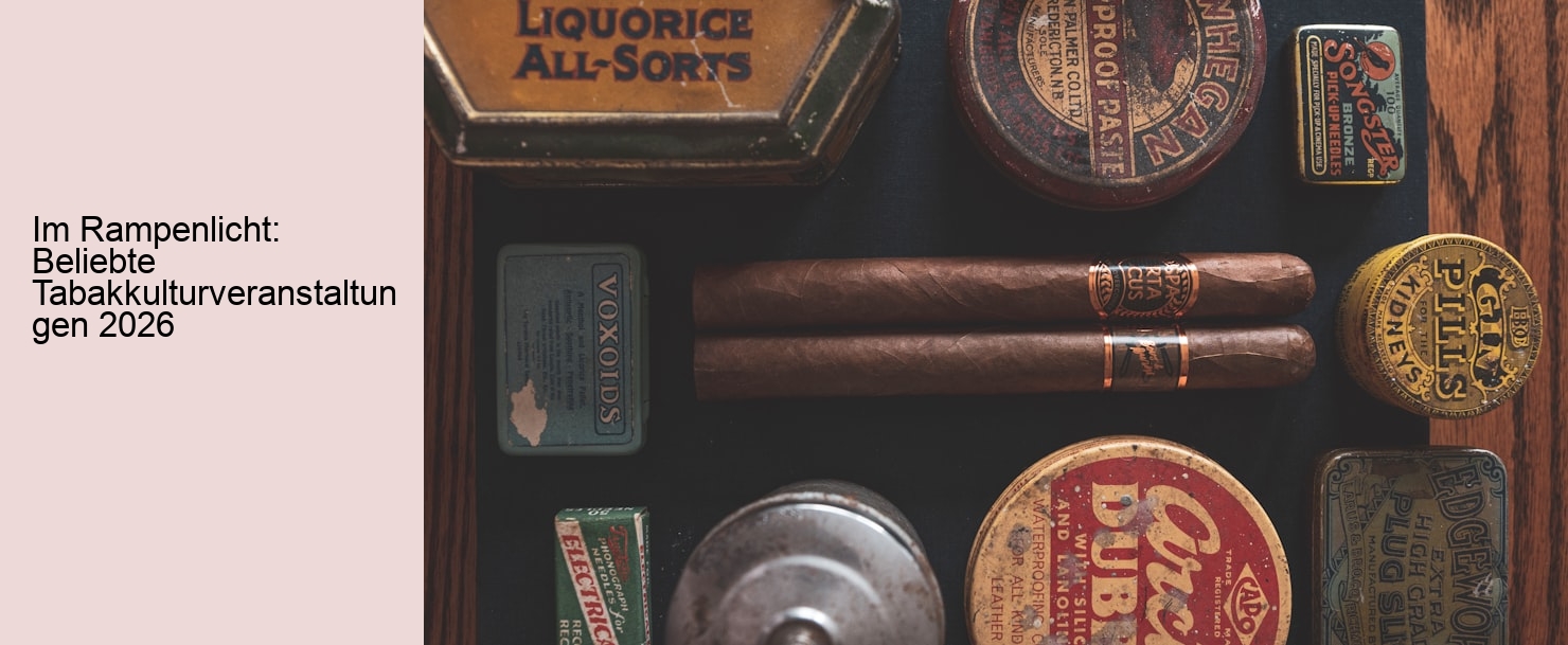Im Rampenlicht: Beliebte Tabakkulturveranstaltungen 2026