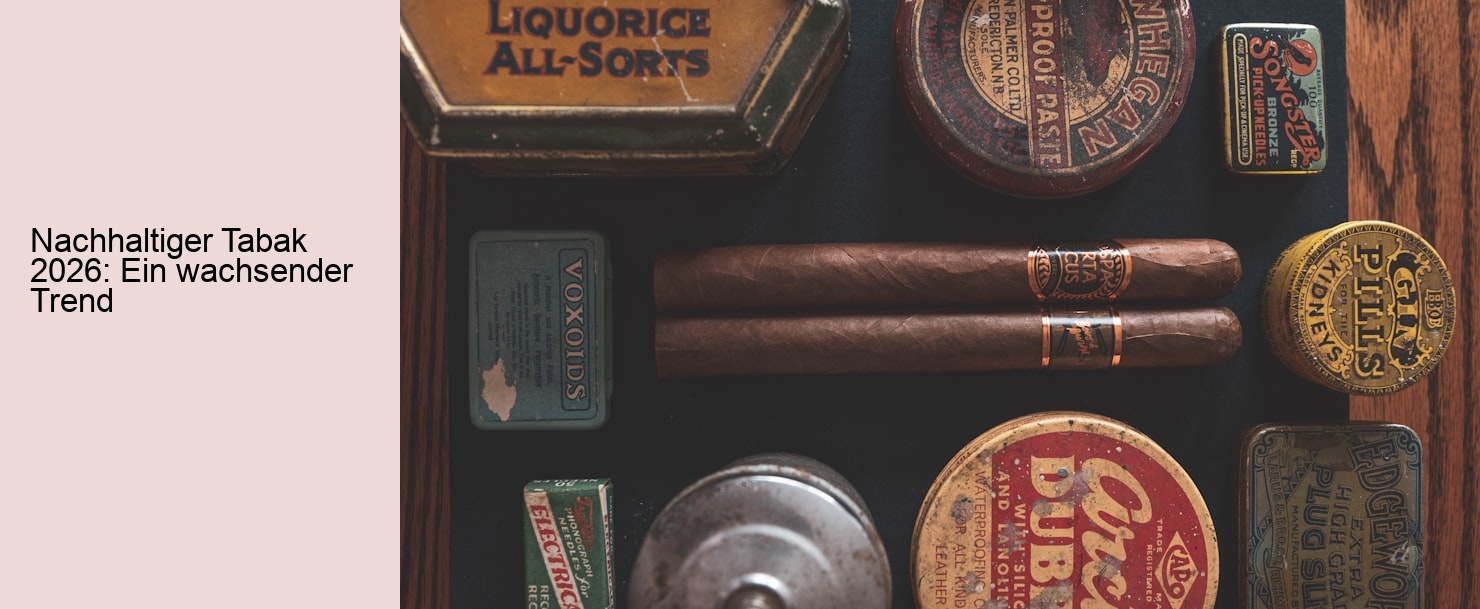 Nachhaltiger Tabak 2026: Ein wachsender Trend