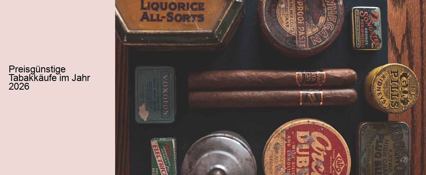 Preisgünstige Tabakkäufe im Jahr 2026
