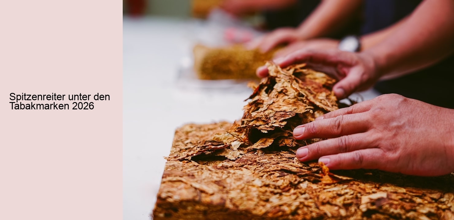 Spitzenreiter unter den Tabakmarken 2026