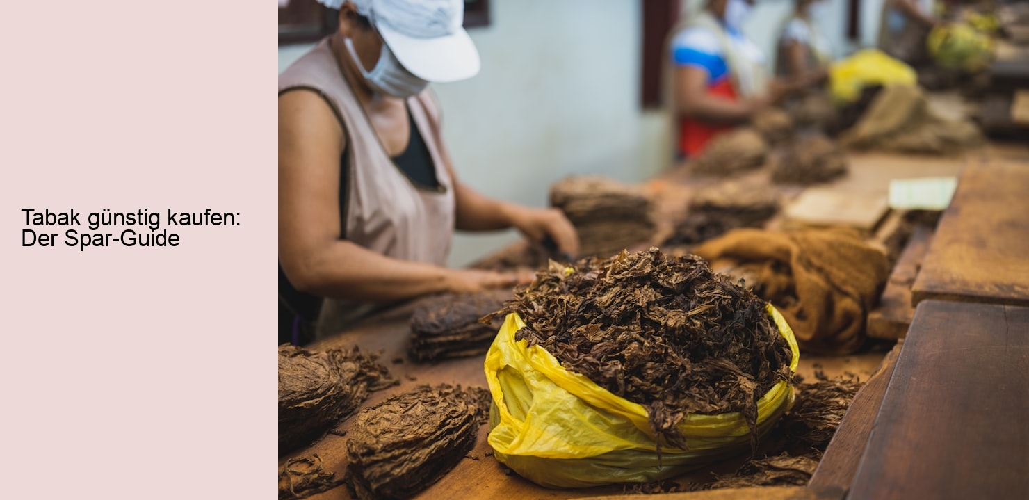 Tabak günstig kaufen: Der Spar-Guide