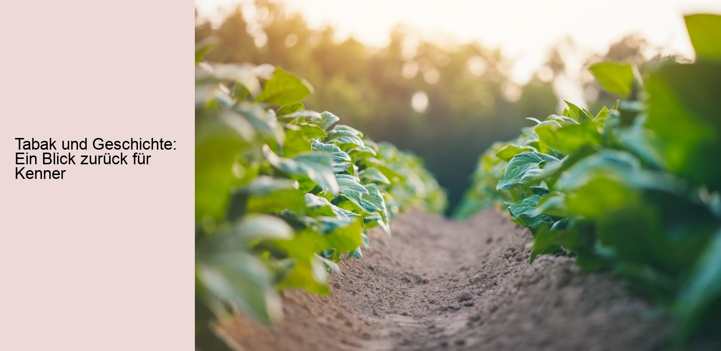 Tabak und Geschichte: Ein Blick zurück für Kenner