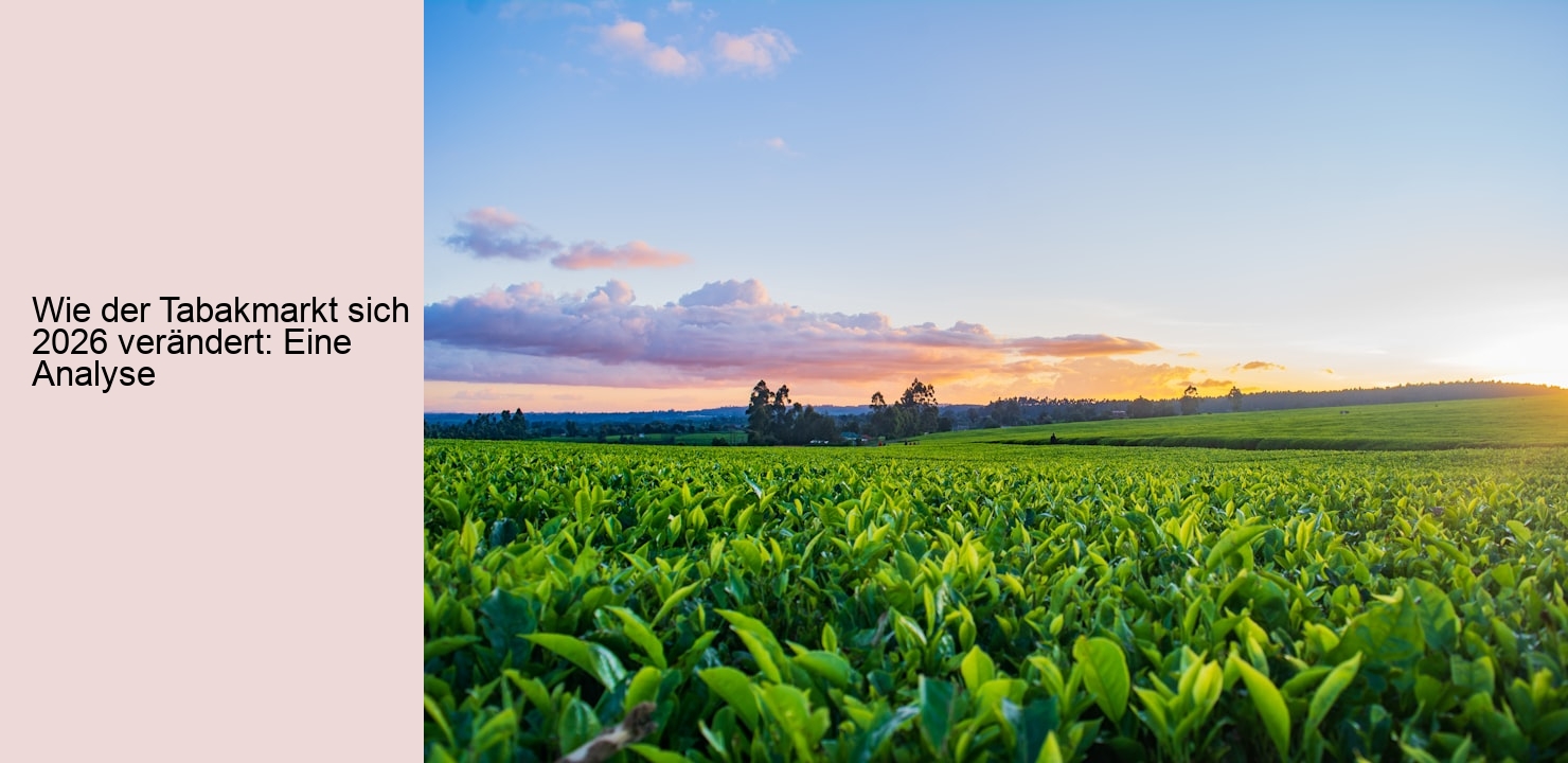 Wie der Tabakmarkt sich 2026 verändert: Eine Analyse