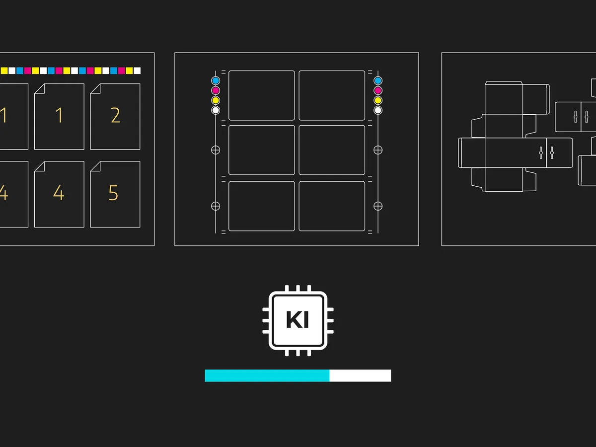 User Interface, welches den automatisierten Ausschuss von Akzidenzen, Etiketten und Packaging zeigt.