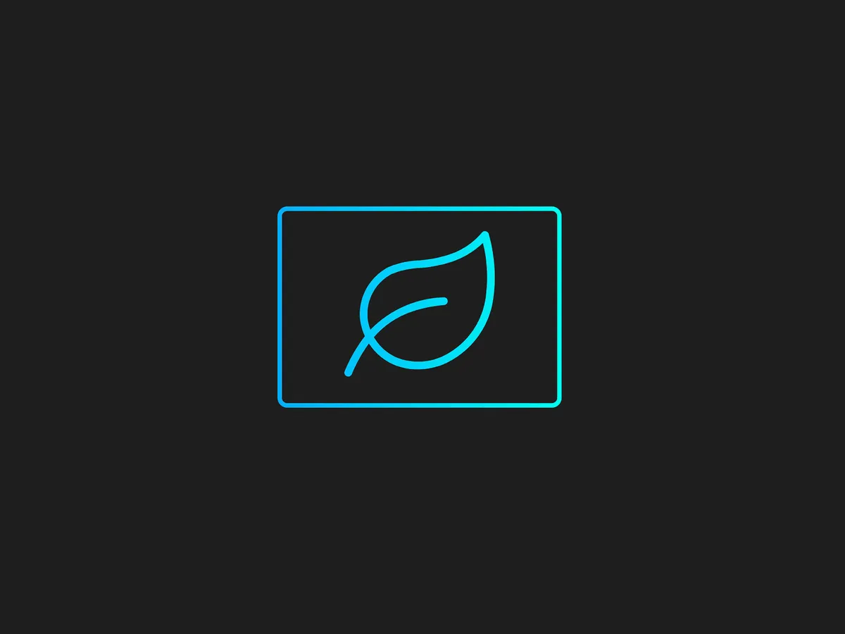 Greencoding: Icon welches ein Blatt zeigt