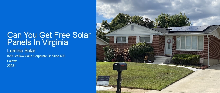 Can You Get Free Solar Panels In Virginia