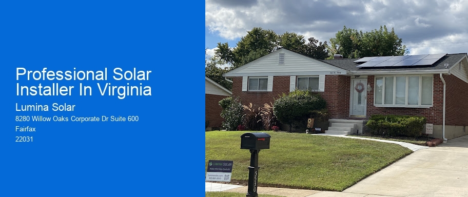 Professional Solar Installer In Virginia