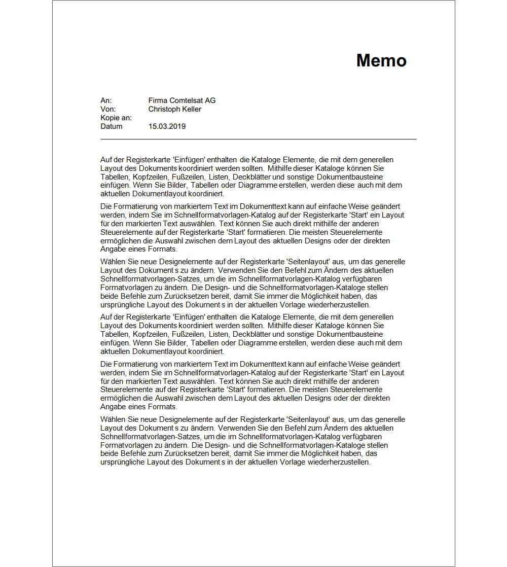 Memo (Word)