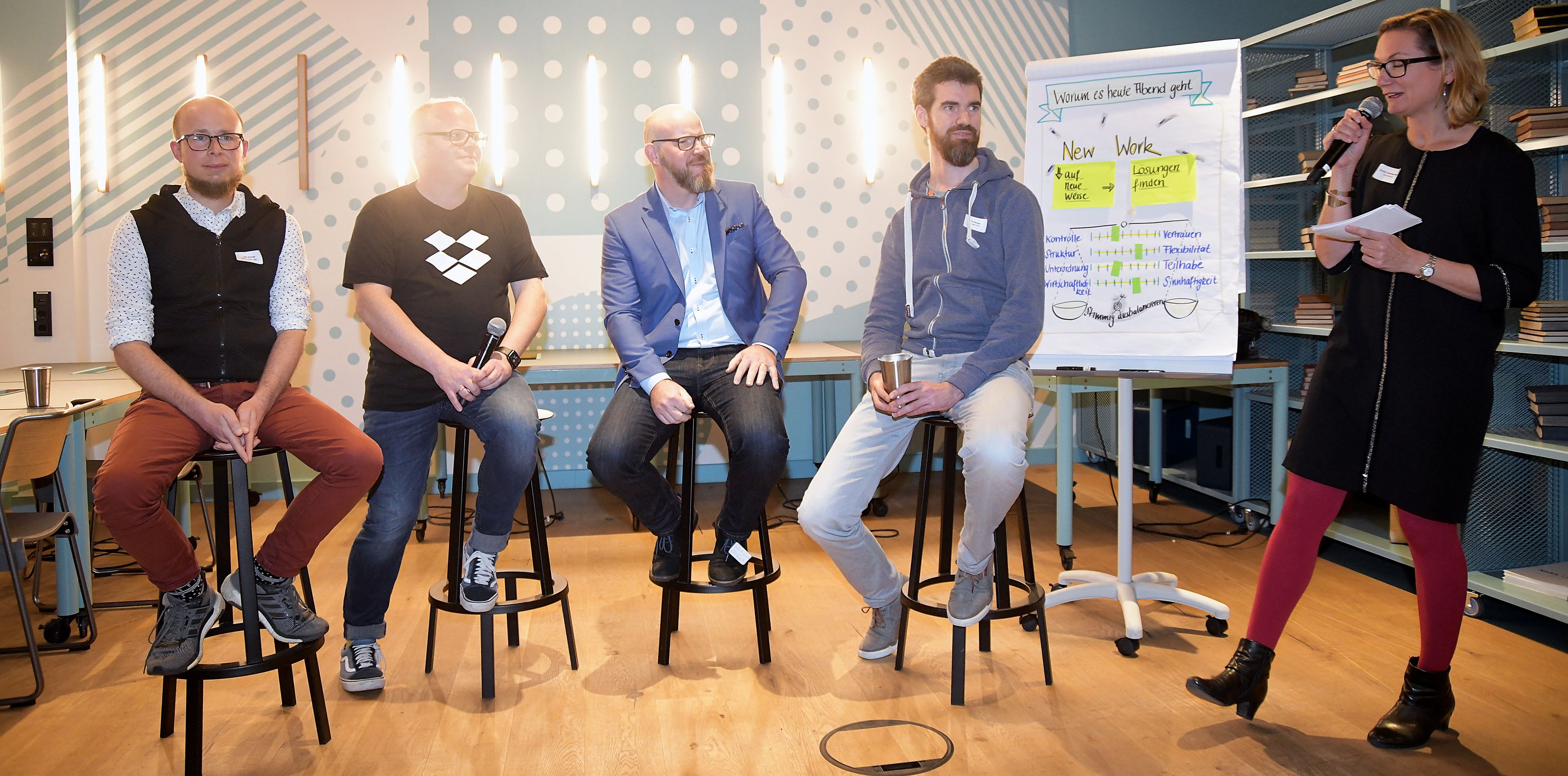 Podiumsdiskussion zum Thema New Work