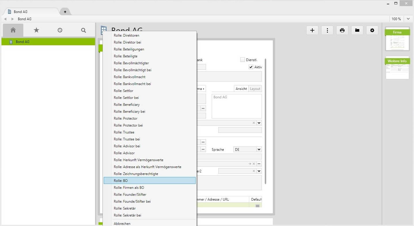 Verbindungsart festlegen