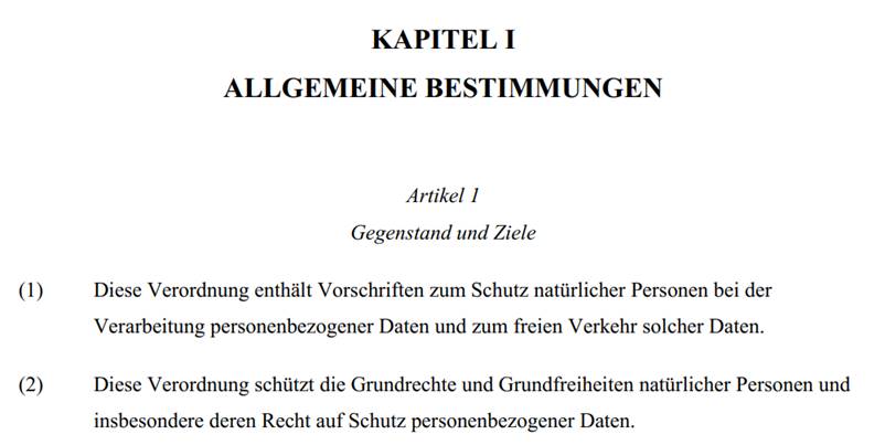 Nur Daten über natürliche Personen sind vom Datenschutz erfasst