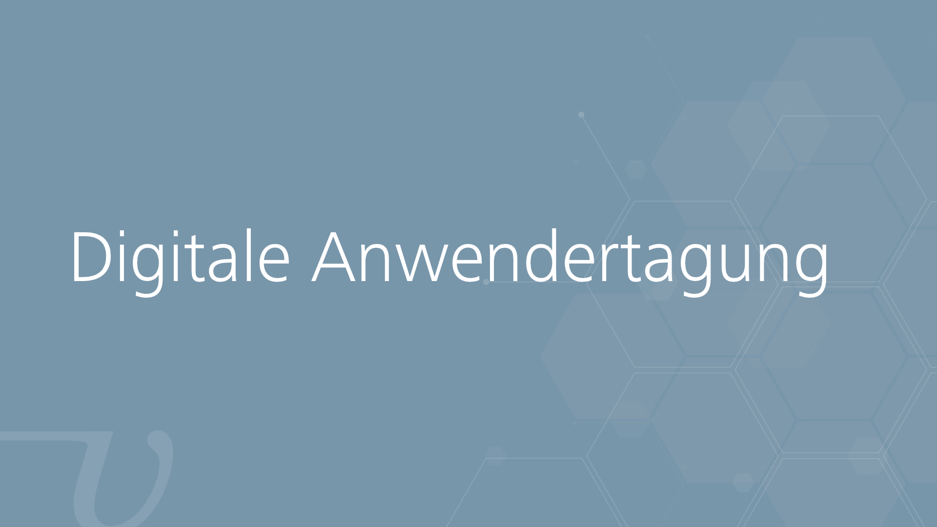 Digitale Vertec Anwendertagung