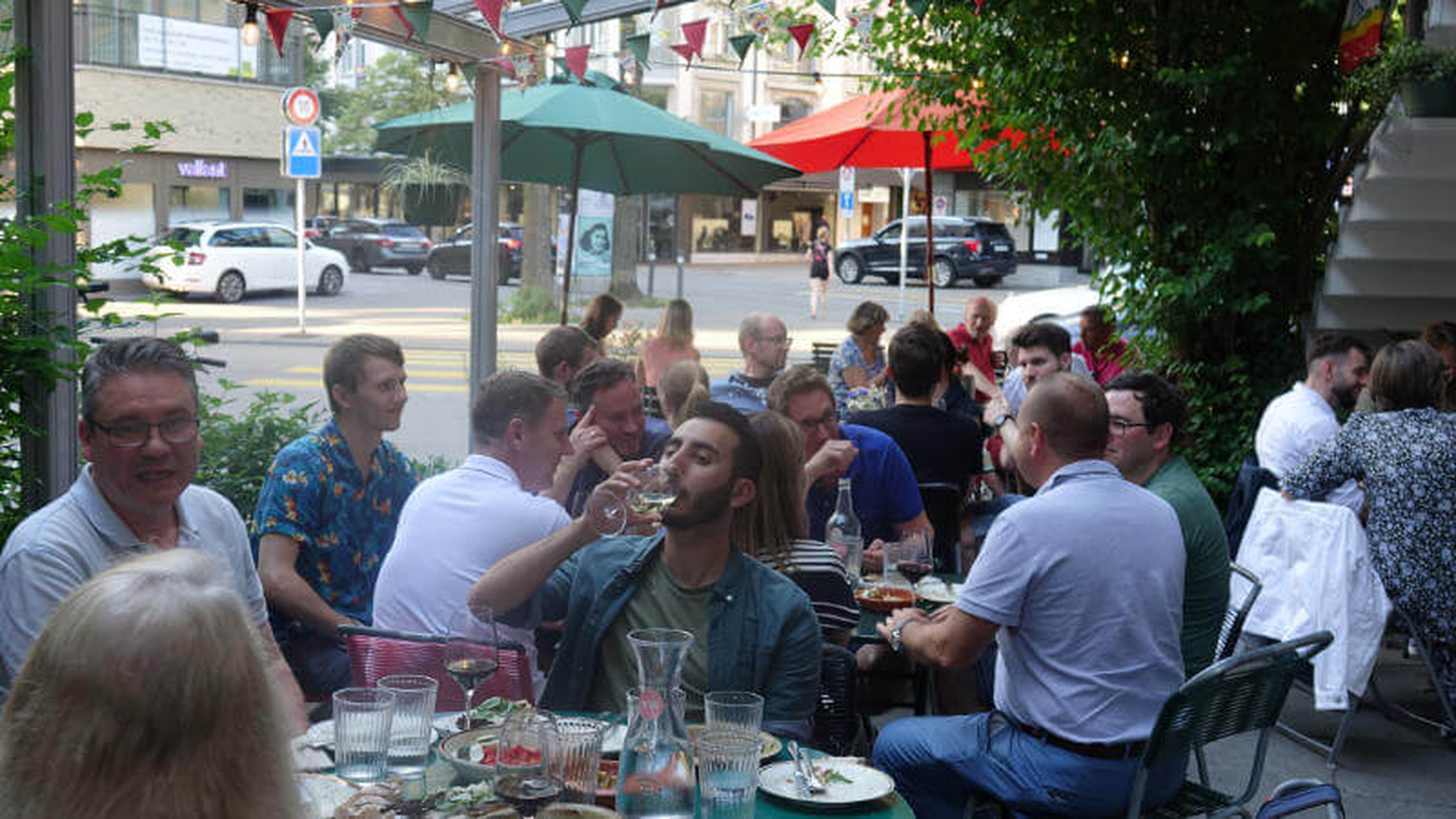 Wir lassen den Tag beim gemeinsamen Abendessen ausklingen