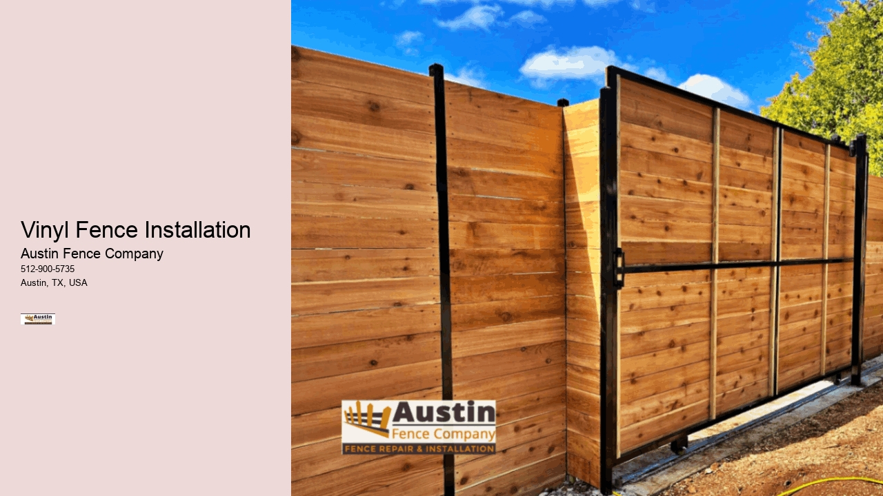 Vinyl Fence Installation