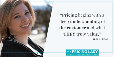 Janene Liston the pricing lady