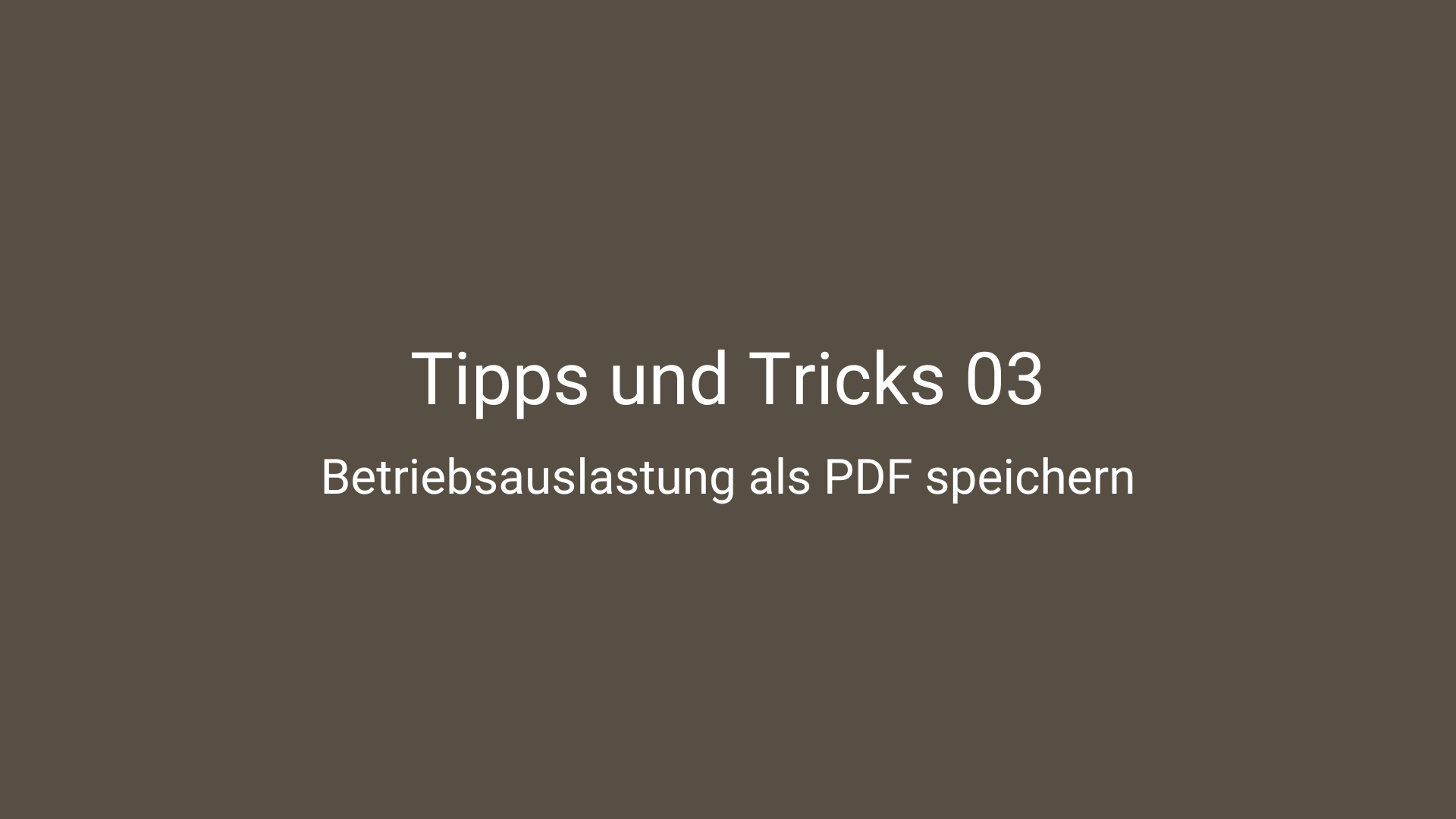 Tipps und Tricks