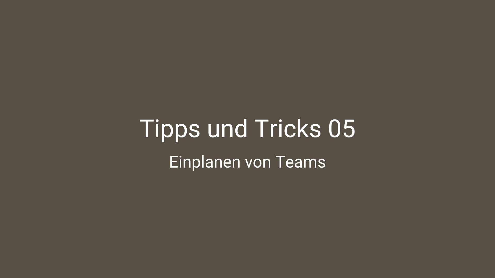 Tipps und Tricks