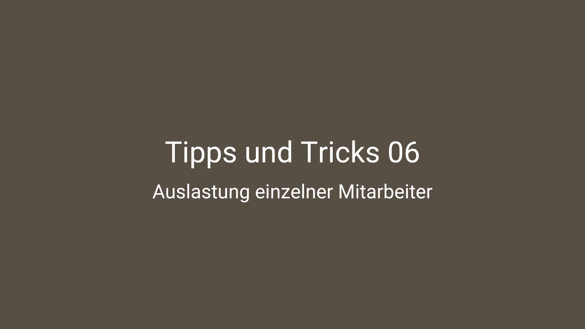Tipps und Tricks