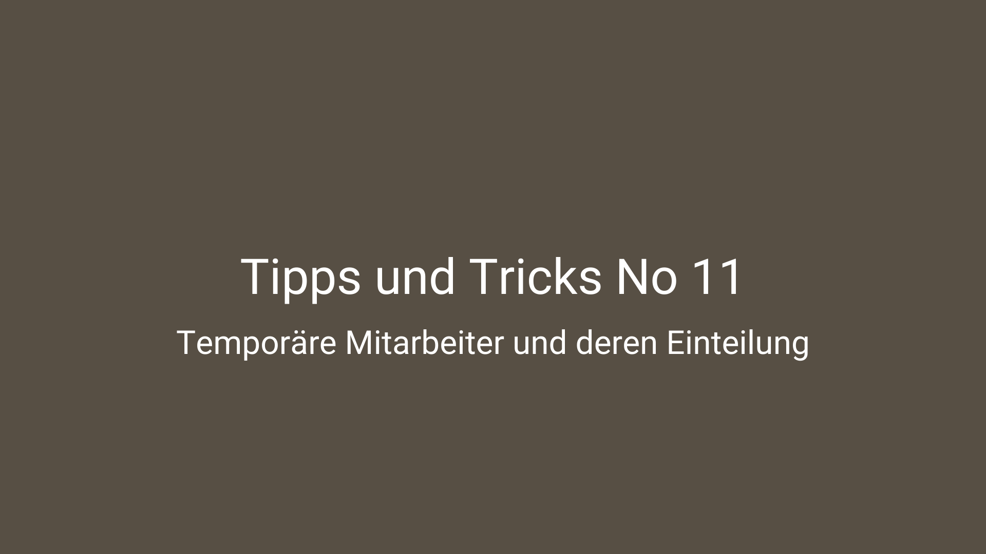 Tipps und Tricks
