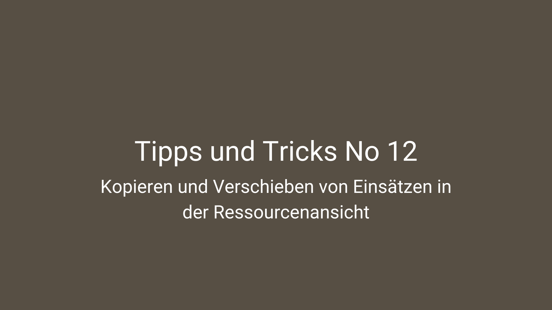 Tipps und Tricks