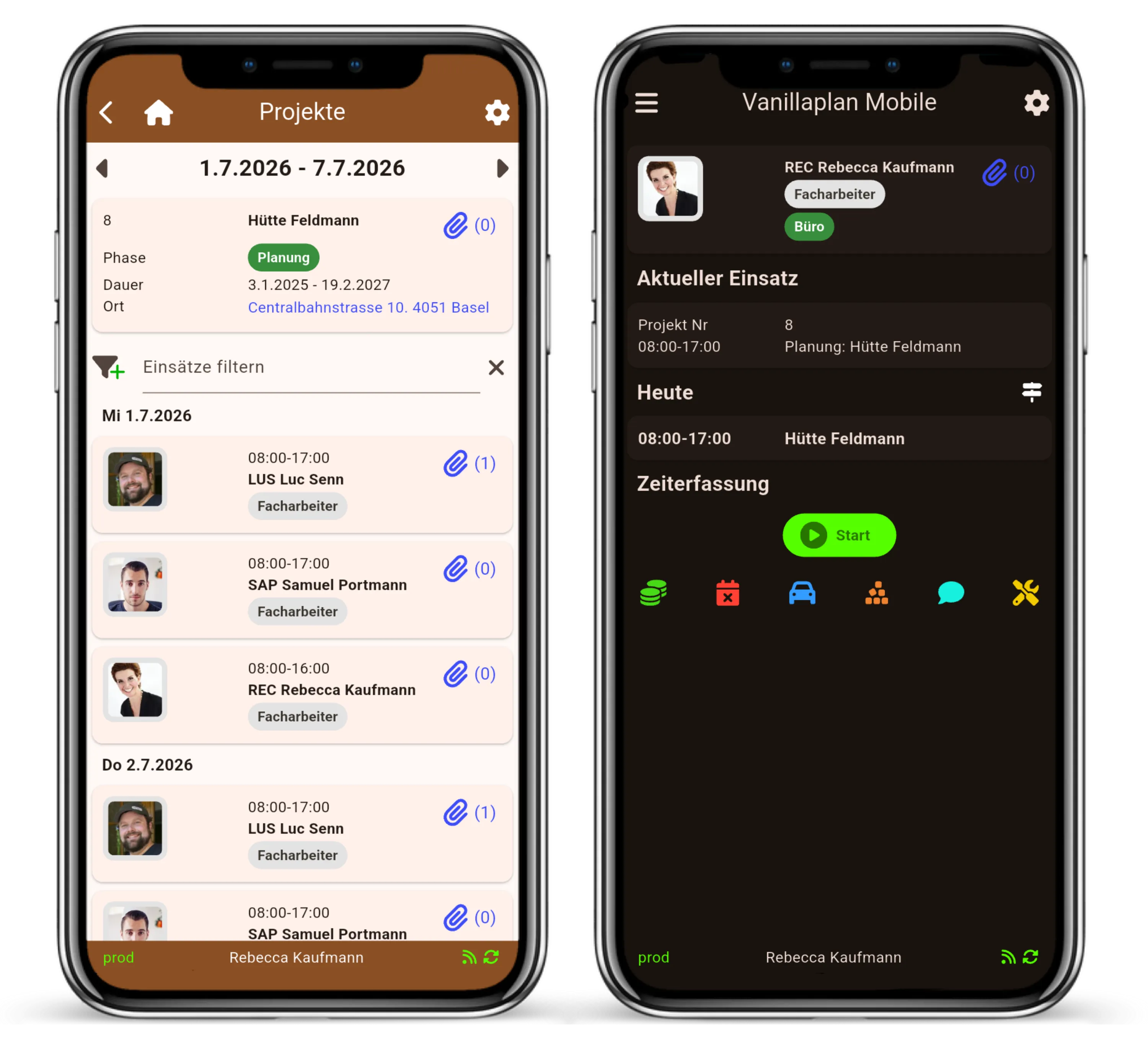 Vanillaplan Mobile App