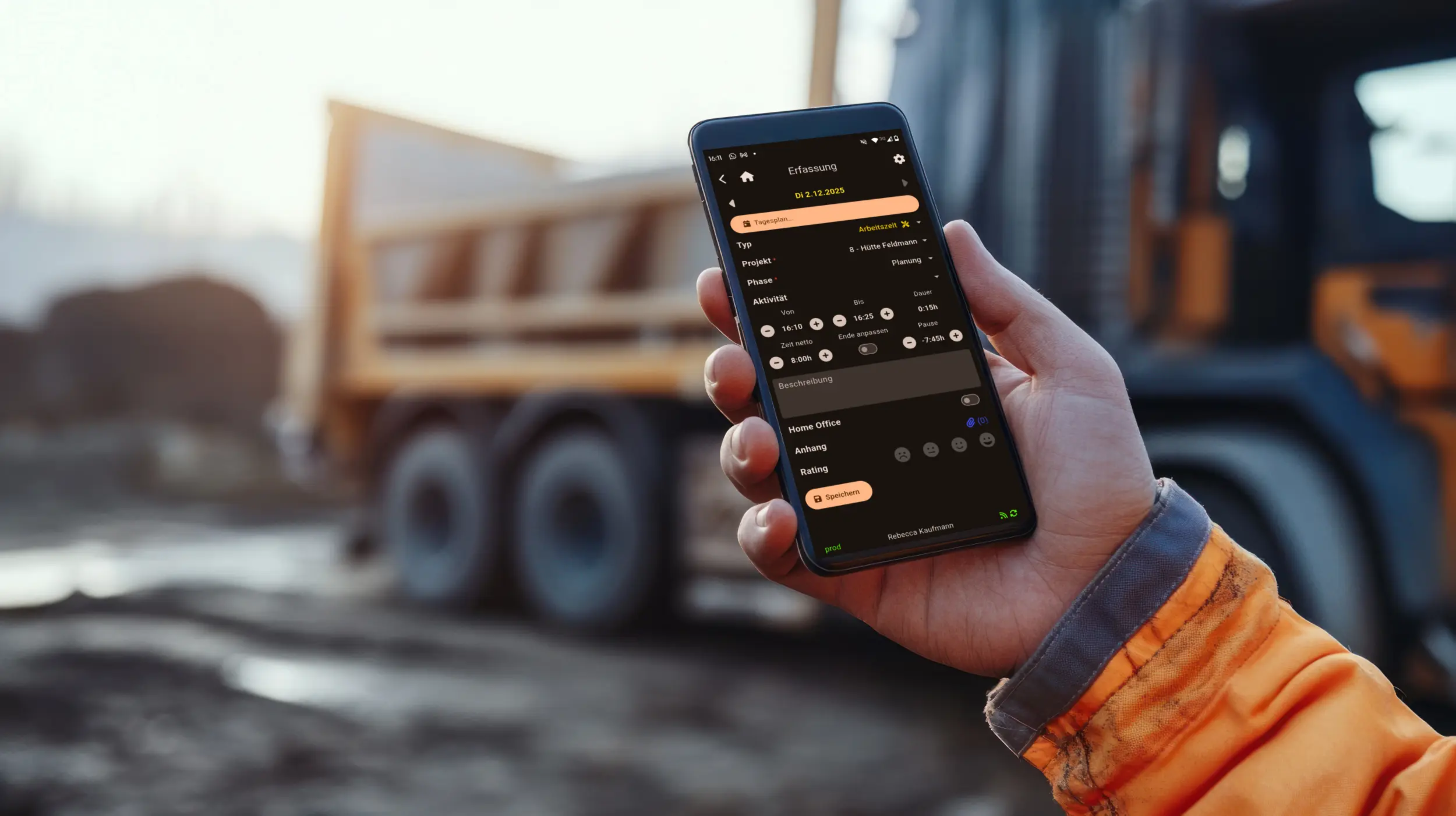 Vanillaplan Zeiterfassung Mobile