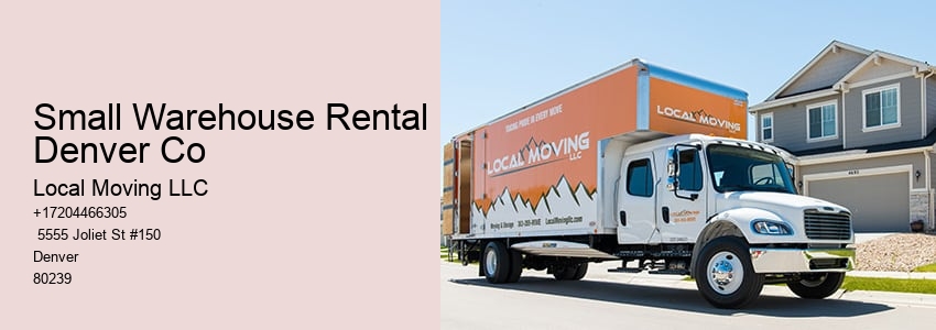 Small Warehouse Rental Denver Co