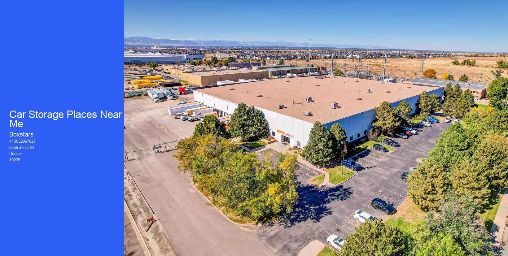 Car Storage Places Near Me