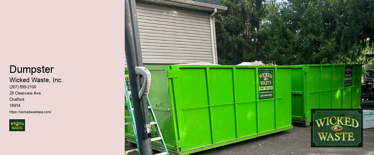 dumpster rentals Wicked Waste, Inc.