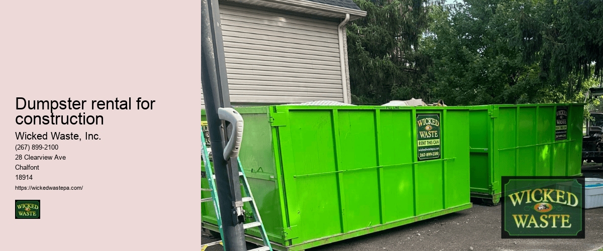 5 yard dumpster rental prices near me