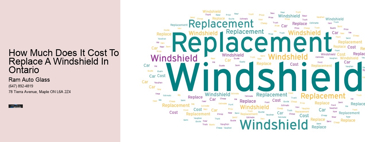How Much Does It Cost To Replace A Windshield In Ontario
