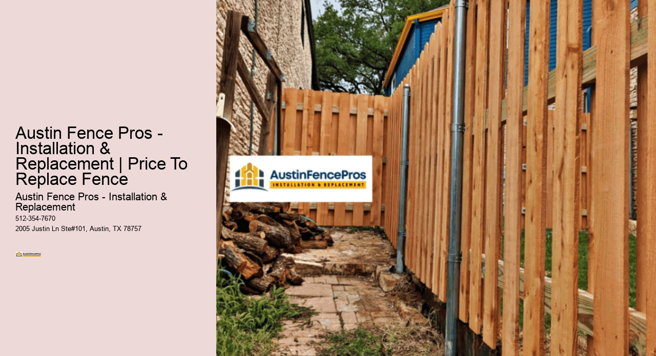 Austin Fence Pros - Installation & Replacement | Price To Replace Fence