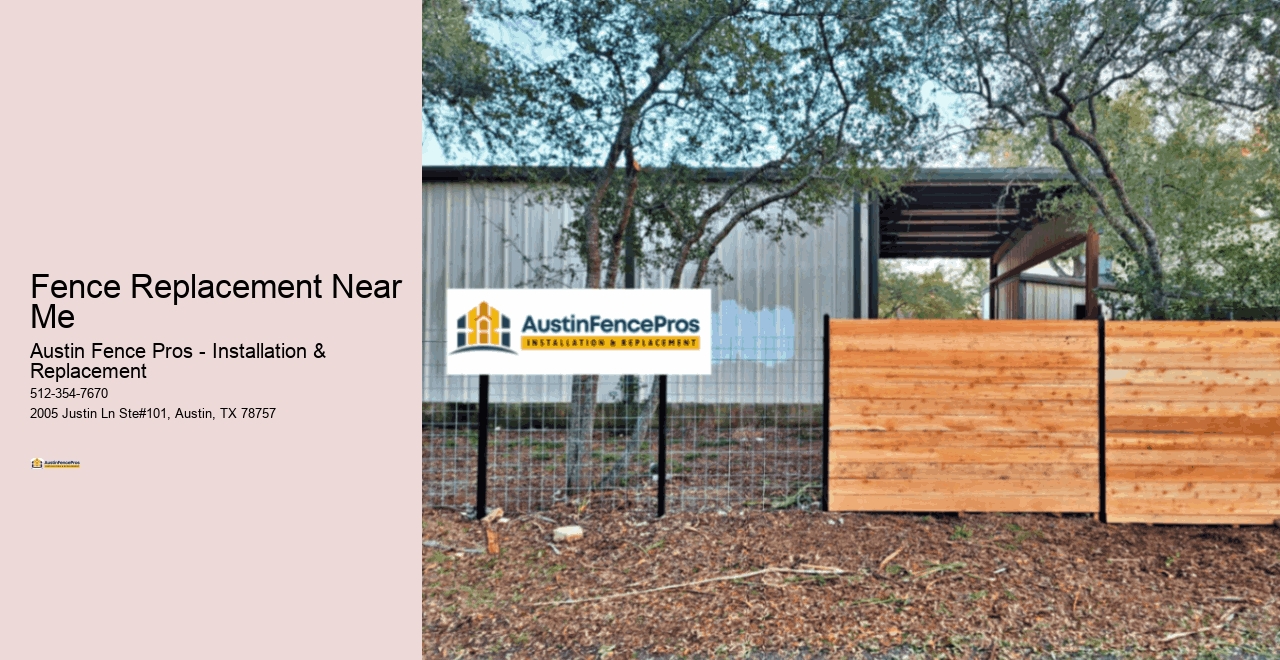 Fence Replacement Near Me
