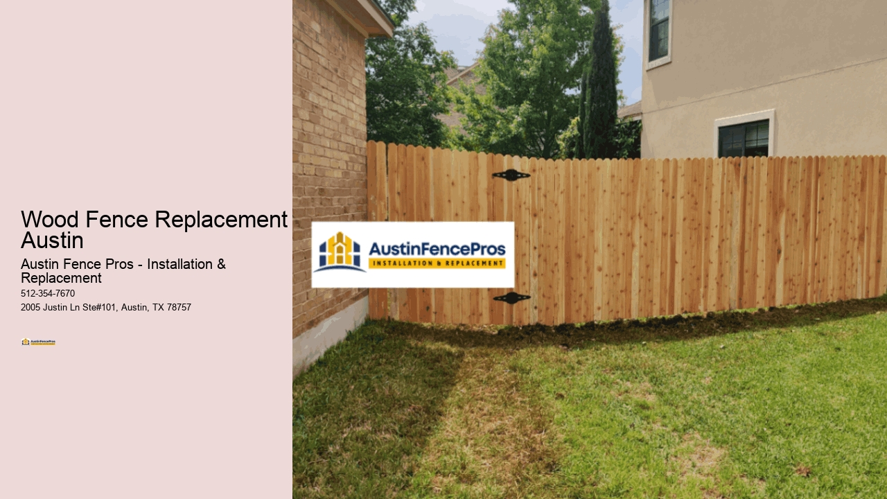 Wood Fence Replacement Austin
